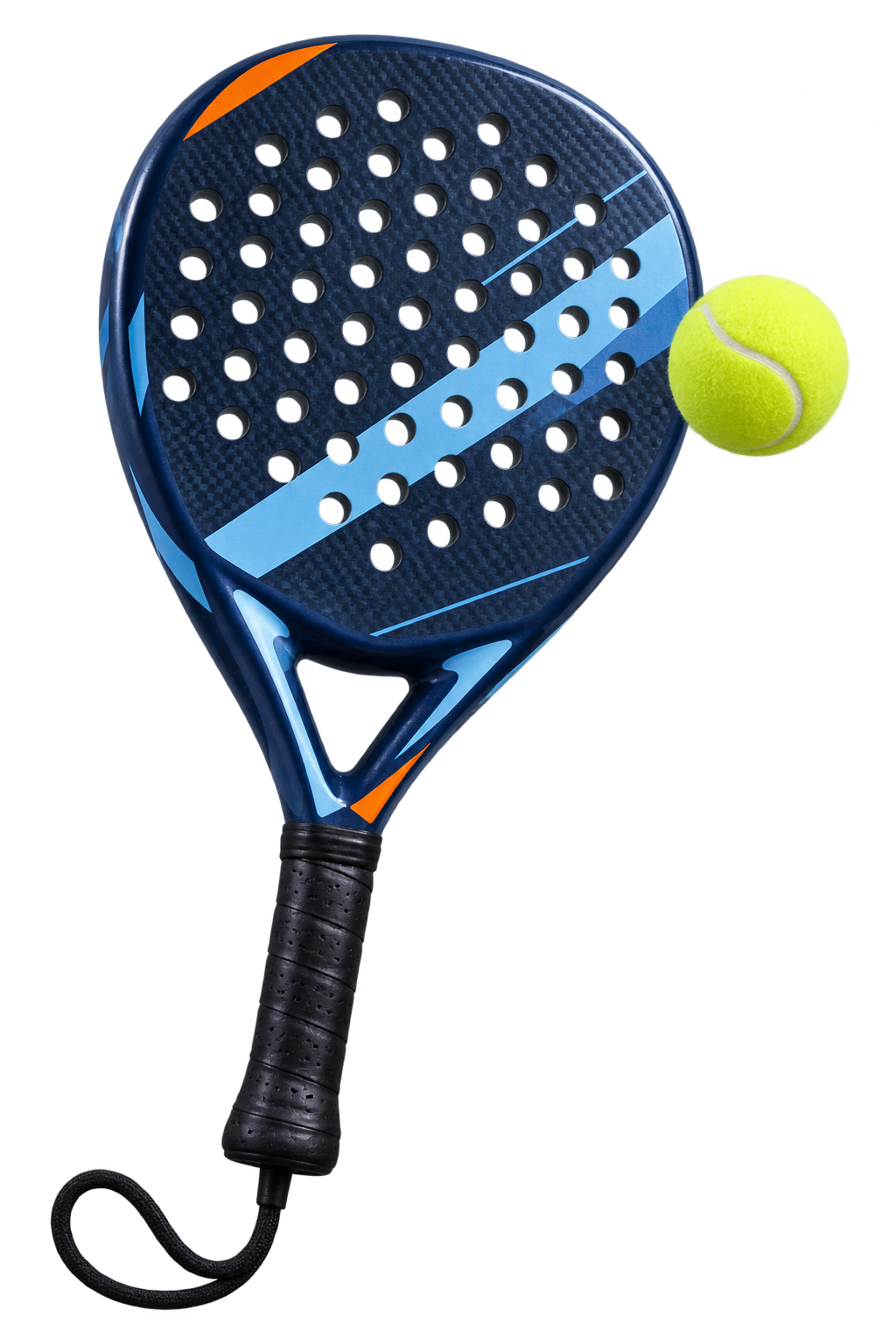 Pala y pelota de pádel